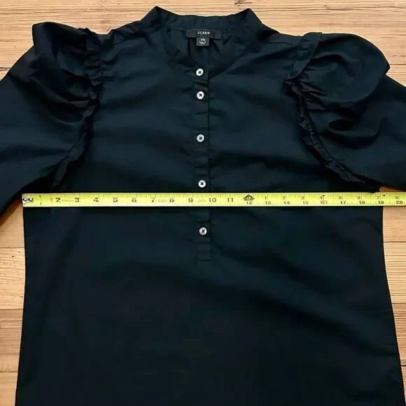 J. Crew puff sleeve cotton poplin top. Size XS. - Picture 10 of 14